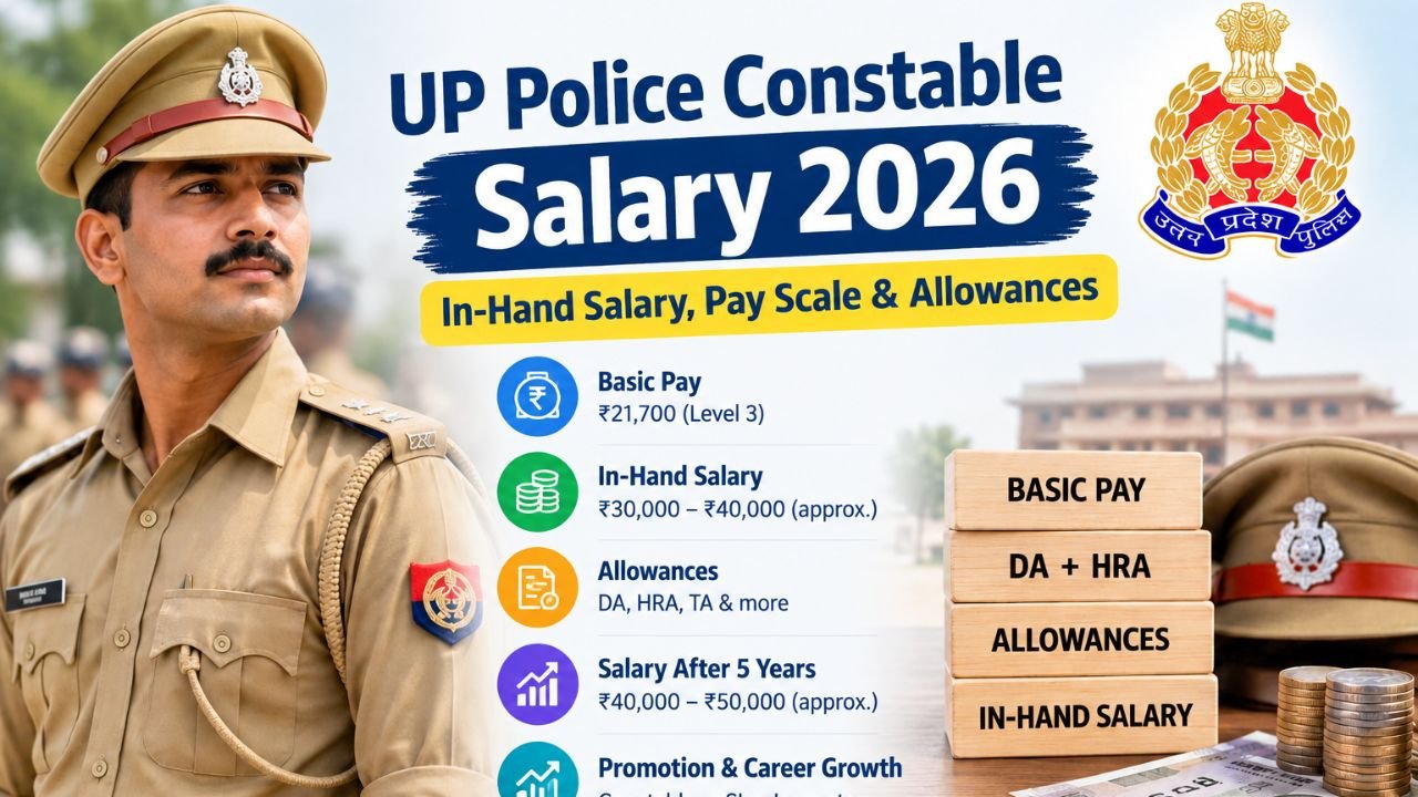UP Police Constable Salary 2026: In-Hand Salary, Pay Scale, Allowances & Promotion